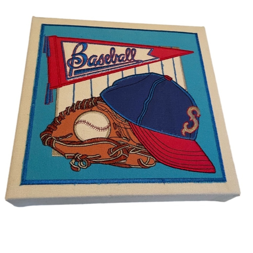 Canvas Baseball Wall Decor Picture Kids Sports